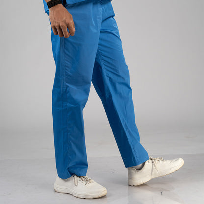 Azure Ribbed Zip neckline scrubs