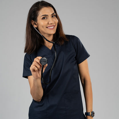 MedTogs oxford blue women cotton scrubs