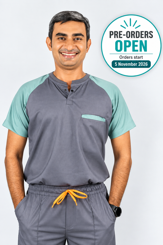 Pro-fit Grey Mint Dual Scrubs