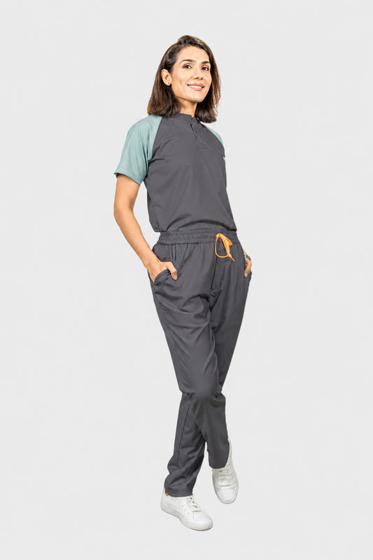Pro-fit Grey Mint Dual women Scrub
