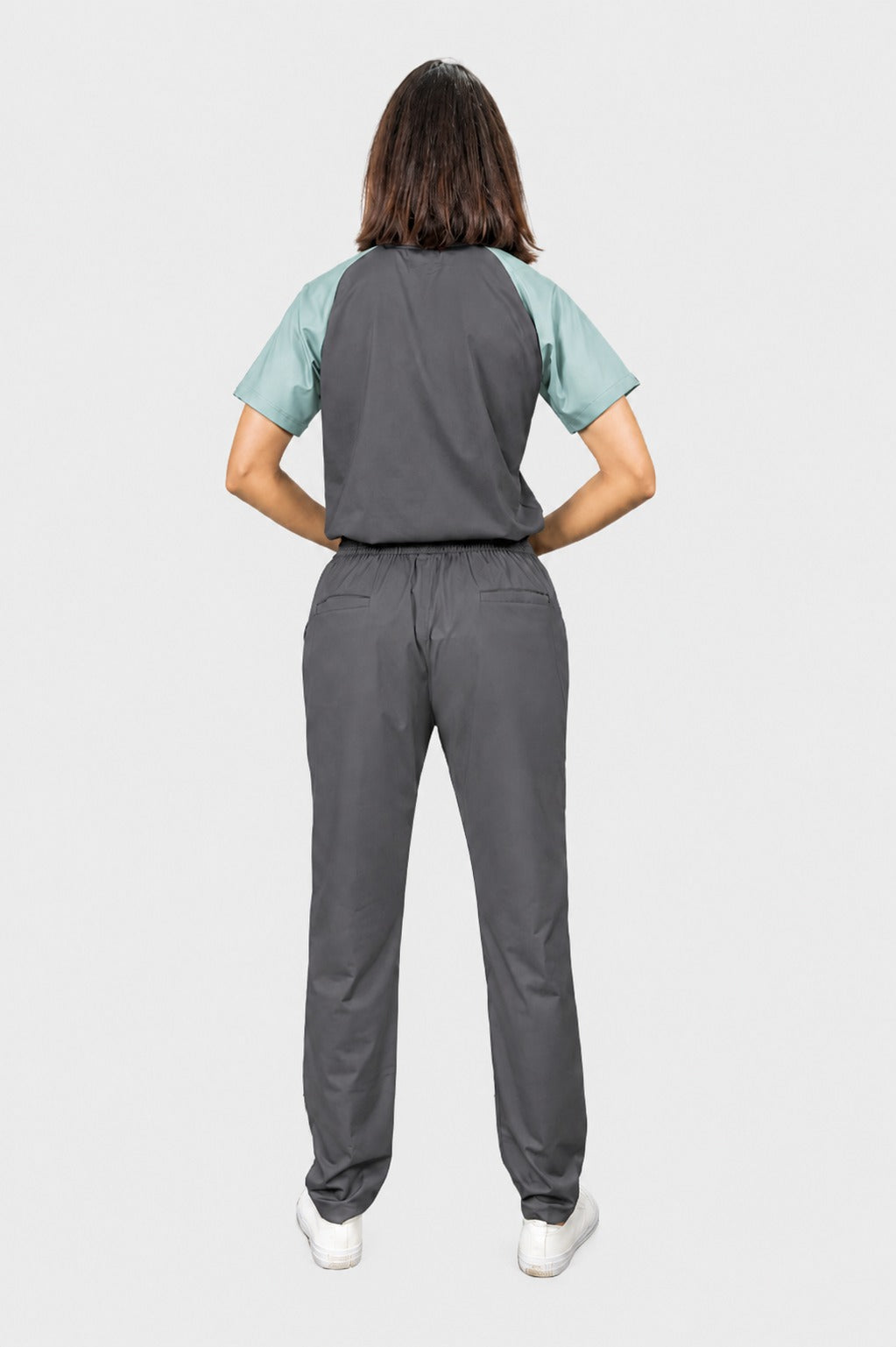 Pro-fit Grey Mint Dual women Scrub
