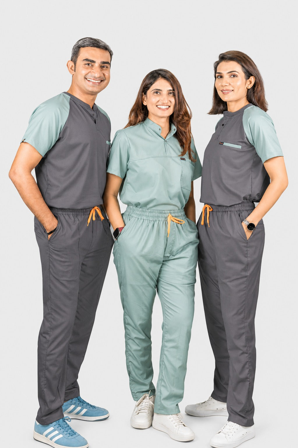 Pro-fit Grey Mint Dual women Scrub