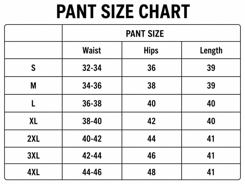 Size Chart 2