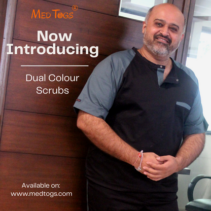 Black Slate Dual Scrub Set (Top + Pant)