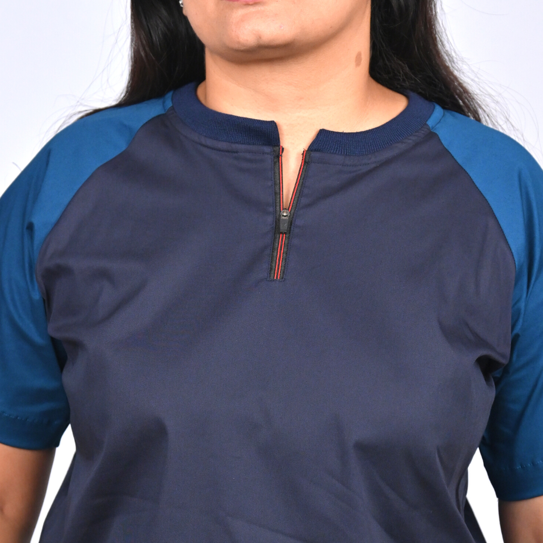 Air blue dual colour Scrub Set (Top + Pant)