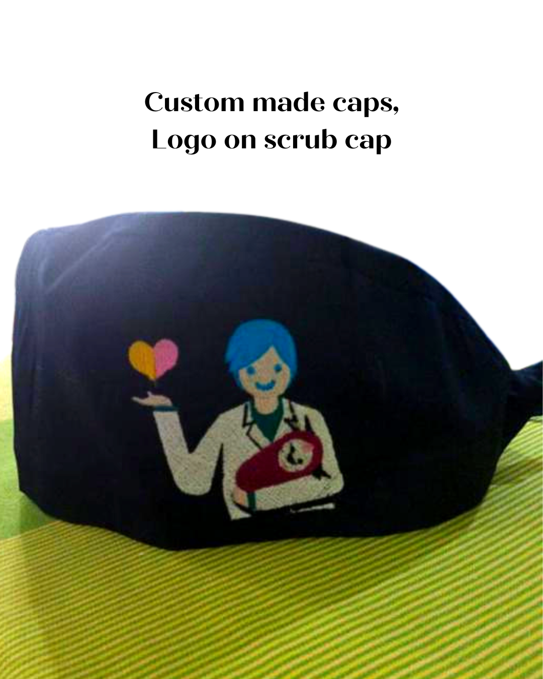Customisable scrub cap