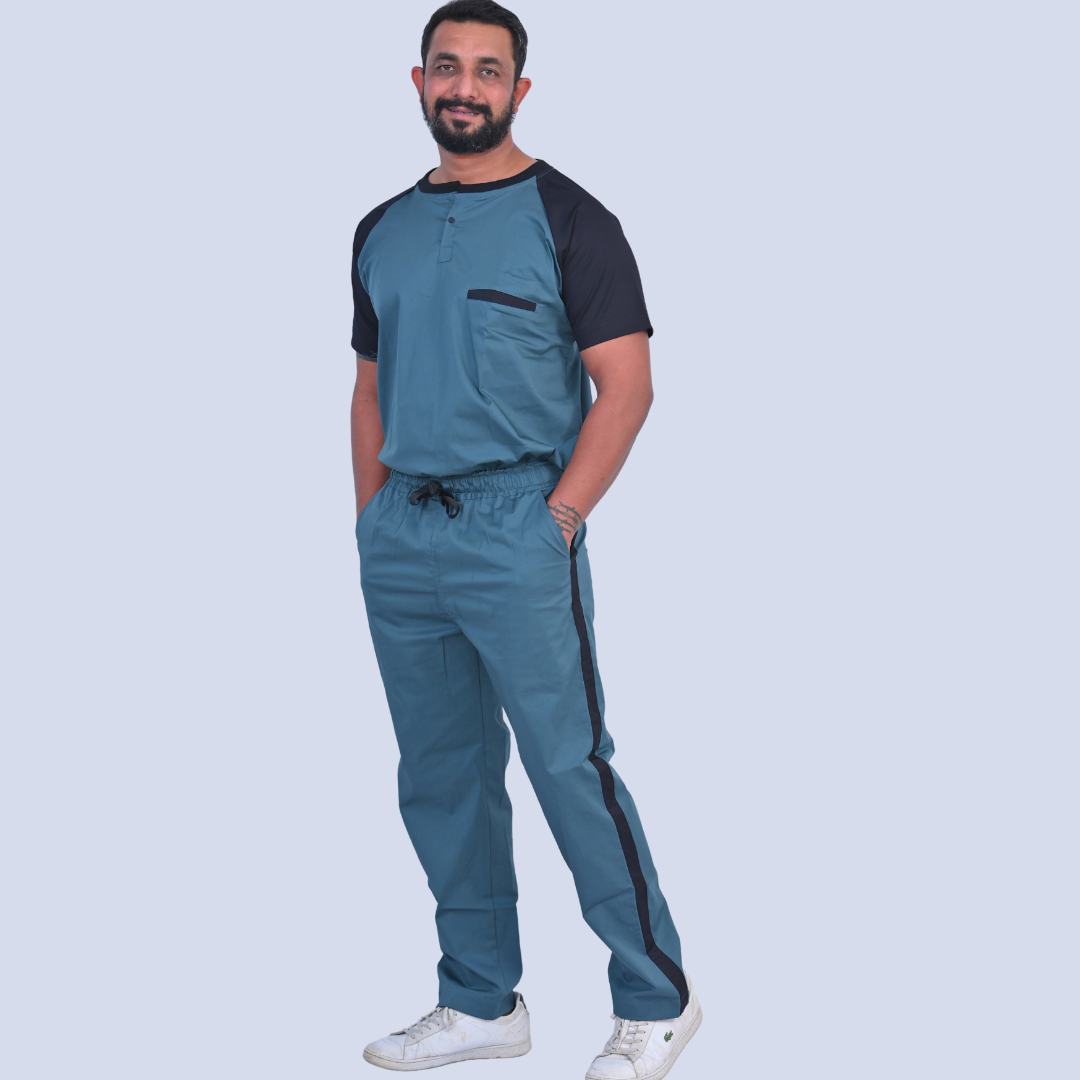 Slate Black Dual Men Scrubs