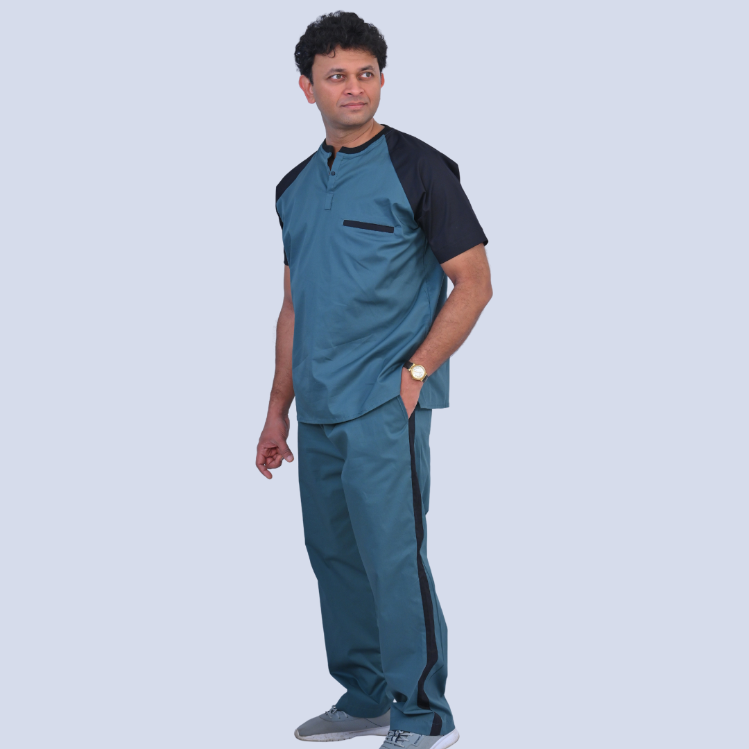 Slate Black Dual Men Scrubs