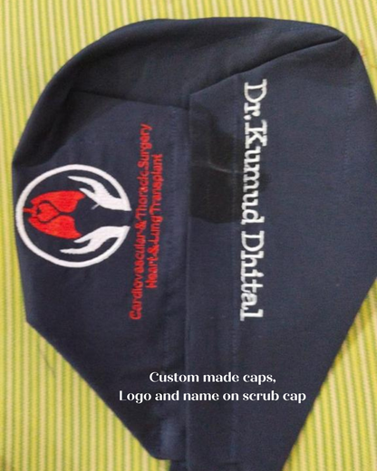 Customisable scrub cap
