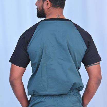 Slate Black Dual Men Scrubs