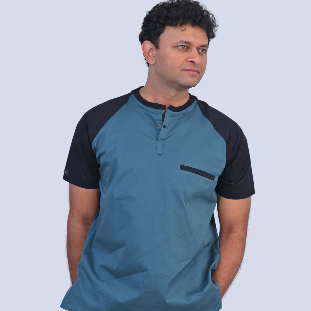 Slate Black Dual Men Scrubs