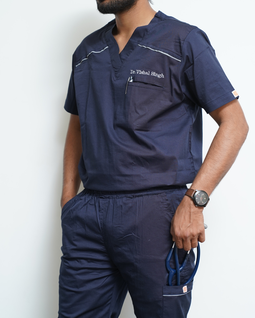 V neck cotton stretchable scrub tops