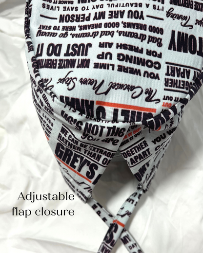 The Grey's way: Unisex scrub cap (2 sizes available)