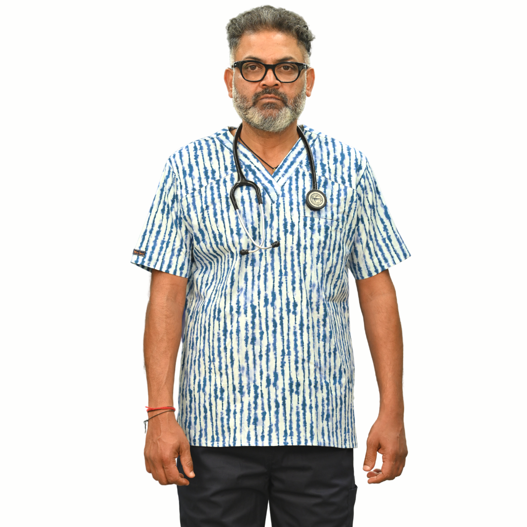 Amazon.com: SCRUB FOR DOCTORS/HOSPITAL BLUE (HI-FASHION) SMALL : Clothing,  Shoes & Jewelry