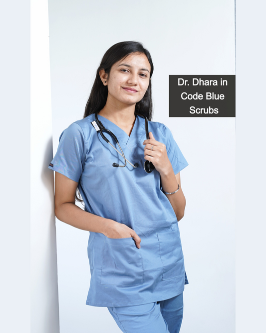 Code Blue V neck Women Scrub