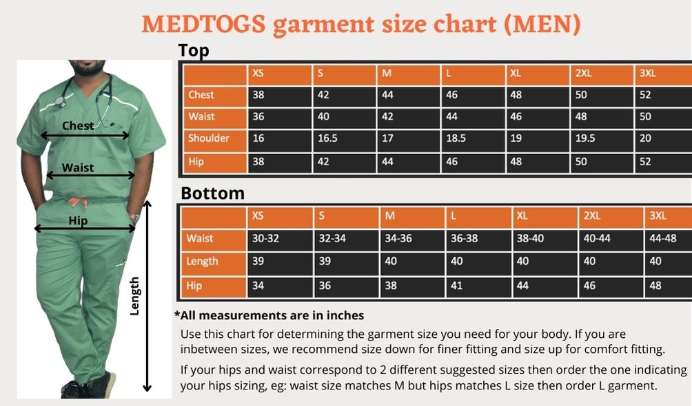 V neck cotton stretchable scrub tops