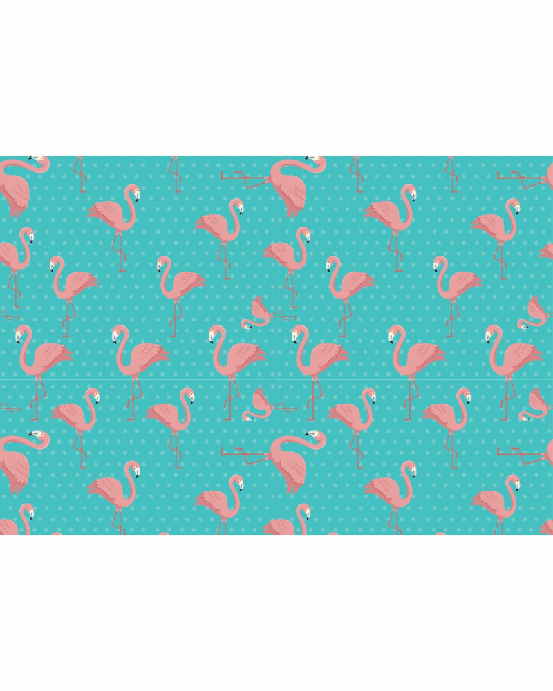 Flamingo Polkas: No-elastic unisex Scrub Cap