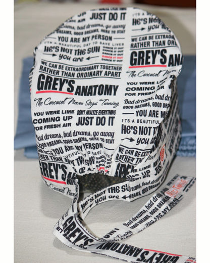 The Grey's way: Unisex scrub cap (2 sizes available)