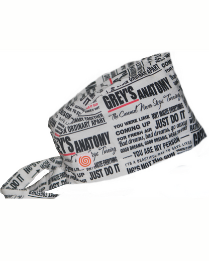 The Grey's way: Unisex scrub cap (2 sizes available)