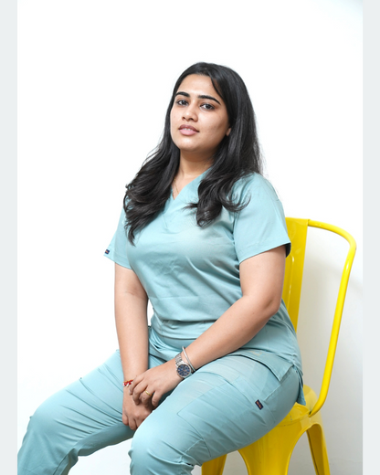 Serenity Mint V neck Women scrubs