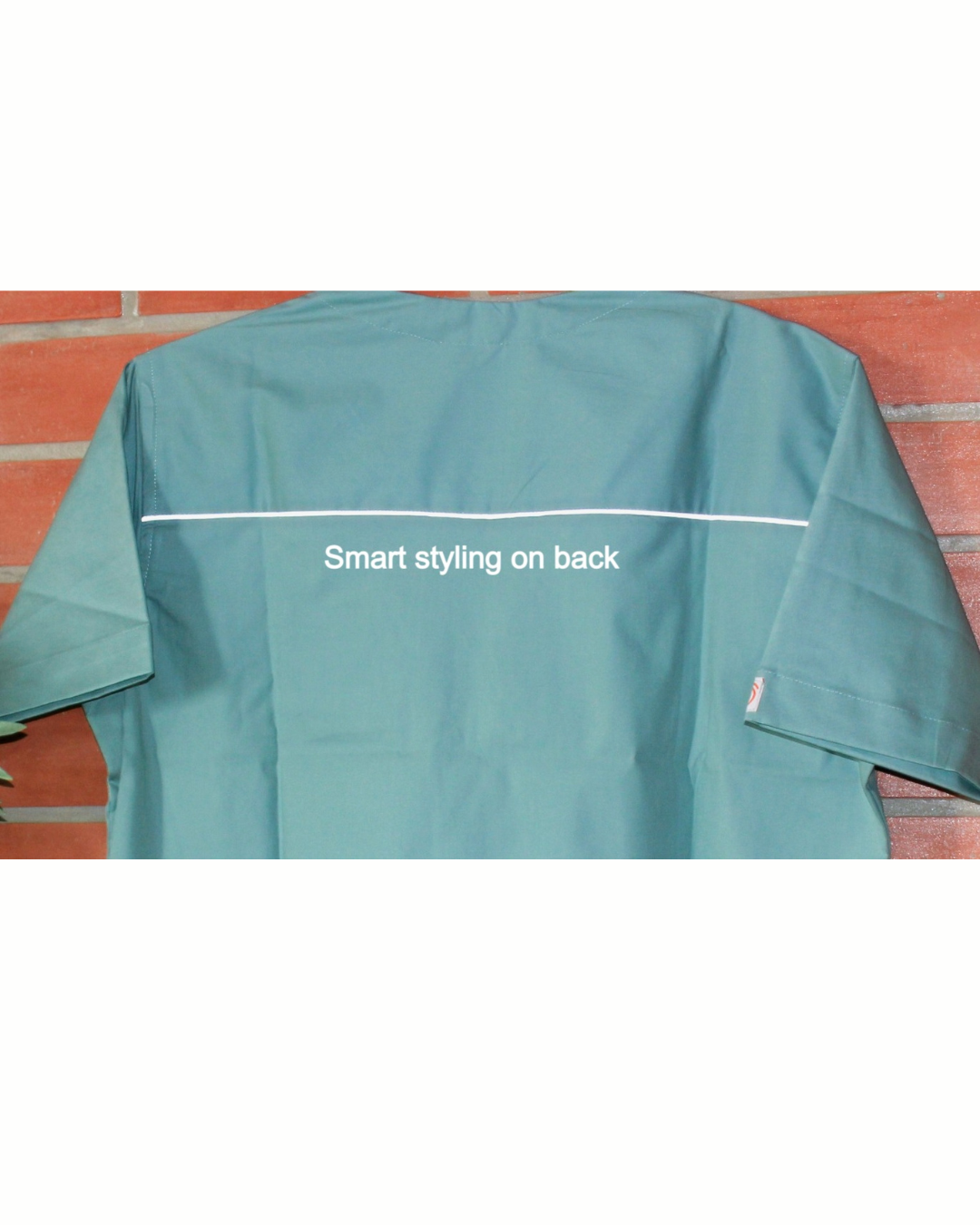 Men Serenity Mint V neck stretch scrubs