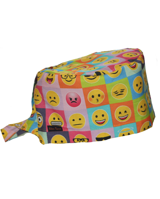 Moods Emoji: No-elastic unisex Scrub Cap