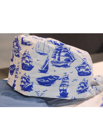 Sail on: Unisex Scrub Cap