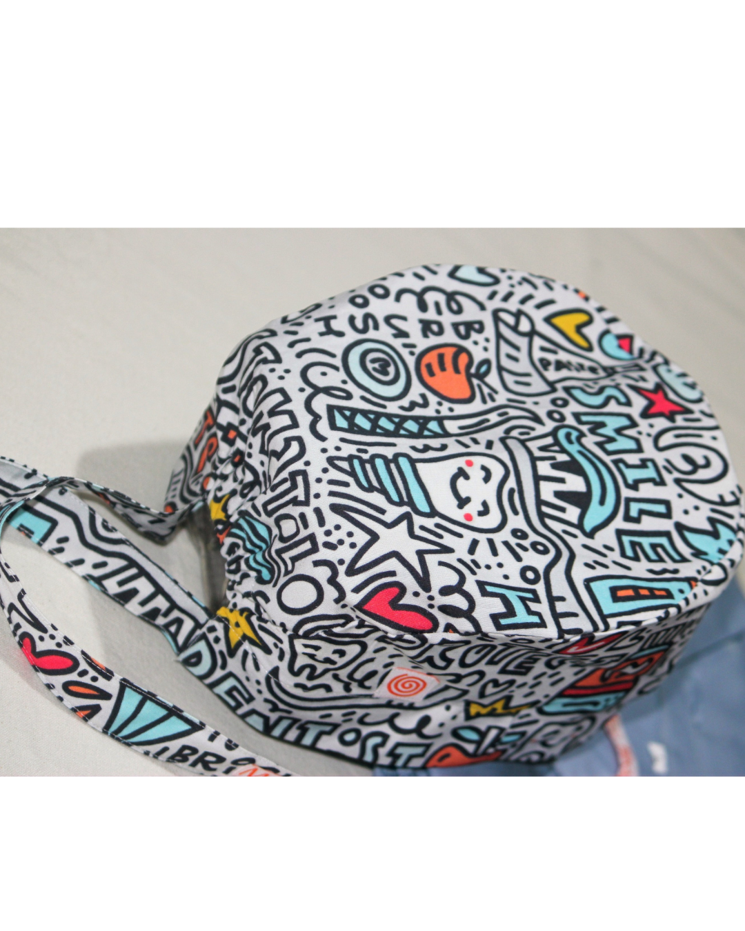 Smile On Dentist print: Unisex Scrub cap