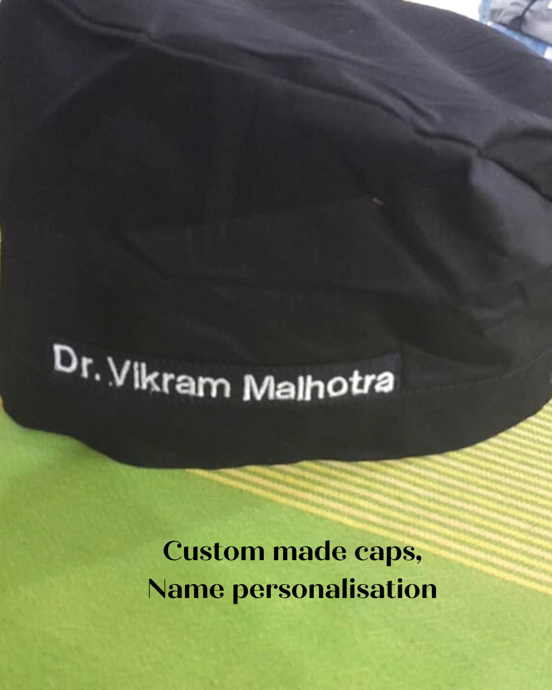 Customisable scrub cap
